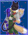  blush feline fox_mccloud gay kissing macks male panther panther_caroso star_fox video_games 