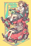  bad_id bad_pixiv_id brown_eyes brown_hair car driving gloves ground_vehicle iawsaki-iwasaki inline_skates long_hair misaka_mikoto motor_vehicle multiple_girls roller_skates school_uniform shirai_kuroko short_hair skates sweater_vest to_aru_kagaku_no_railgun to_aru_majutsu_no_index twintails 