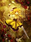  bad_id bad_pixiv_id blonde_hair drill_hair flower ginnan gun hat magical_girl magical_musket mahou_shoujo_madoka_magica plant red_flower red_rose rifle rose solo tomoe_mami twin_drills twintails vines weapon yellow yellow_eyes 