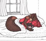  alliieennss canine cuddle cuddling female kissing male mammal marten mustelid rydian sleeping straight 