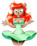  bear big-e6 cleavage cute dress female julie_bruin rule_34 solo tiny_toon_adventures 