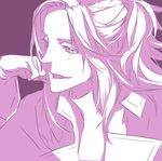  male_focus mawaru_penguindrum miwa_shirou monochrome pink solo watase_sanetoshi 