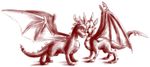  9_6 collar cynder dragon female feral horns inks male scalie spyro spyro_the_dragon wings 