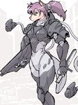  battlesuit canine female mecha mo-hiro oekaki solo weapon 