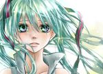  aqua_hair bad_id bad_pixiv_id face hatsune_miku long_hair shisome solo upper_body vocaloid 