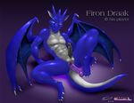  anal balls claws dildo dragon erection firondraak fossil horns looking_at_viewer male naughty_face nude penis precum scalie sex_toy solo tail tial wings 