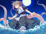  artist_request game_cg maid mamono_musume-tachi_to_no_rakuen_~slime_&amp;_scylla~ mamonomusume_to_no_seikatsu monster_girl moon night pointy_ears rakisu_meitopasu scylla solo tears water 