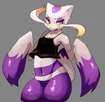  artist_request blush clothing female furry meipurumona mienshao nintendo pok&#233;mon pok&eacute;mon pokemon pokemon_(game) pokemon_black_and_white pokemon_bw red_eyes shirt solo tank_top video_games 