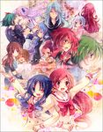  6+girls baron_salamander cobraja cure_moonlight dark_precure dune_(heartcatch_precure!) everyone hanasaki_tsubomi heartcatch_precure! kokonoe_miya kumojacky kurumi_erika magical_girl multiple_boys multiple_girls myoudou_gakuen_middle_school_uniform myoudouin_itsuki myoudouin_satsuki olivier_(heartcatch_precure!) precure professor_sabaku sasorina school_uniform tsukikage_yuri 