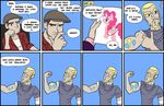  &quot;cutie_mark&quot; beard blonde_hair blue_eyes brown_eyes brown_hair cigar cigarette comic cutie_mark equine facial_hair female friendship_is_magic fur hair hat horse human male mammal muscles my_little_pony necklace pink_fur pink_hair pinkie_pie_(mlp) pony side_burns sideburns smoking tattoo unknown_artist 