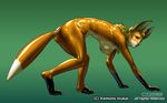  canine female fox kemono_inukai latex solo 