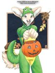  candy canine costume cute dinosaur female fennec fox fursuit halloween kacey scalie solo trick_or_treat 