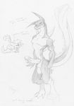  balls claws cum dragon erection grin looking_at_viewer male megan muscles nude penis pointy_ears precum presenting reptile scalie sketch solo spikes standing tail 