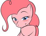  blush equine female feral friendship_is_magic fur hair horse mammal my_little_pony pink pink_body pink_fur pink_hair pinkie_pie_(mlp) plain_background pony smile solo unknown_artist white_background 