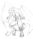  dragon flaccid invalid_tag male muscles nude oosarovakoo penis scalie solo wings 