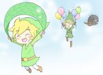  artist_request balloon beard blonde_hair cape facial_hair ganondorf gloves hat leaf link male_focus mario_(series) multiple_boys red_hair smile super_mario_bros. super_mario_world the_legend_of_zelda the_legend_of_zelda:_the_wind_waker the_legend_of_zelda:_twilight_princess toon_link 