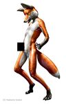  canine censored fox kemono_inukai latex male solo 