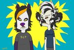  beavis beavis_and_butthead butthead dox ear_piercing earring female gold_tooth hair heterochromia lemur looking_at_viewer mohawk nose_piercing panda panda_dox parody piercing shirt short_hair tattoo teeth zeriara_(character) 