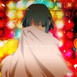  blue_eyes blue_hair cape chunko covering_one_eye hair_ornament hairclip magical_girl mahou_shoujo_madoka_magica miki_sayaka solo 