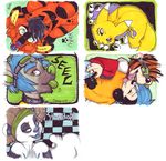  2007 blue_eyes blue_hair canine cujo digimon dingo dog ear_piercing earring female fox goggles goof_troop green_eyes hair holly_massey kaku looking_at_viewer male panda pawprint piercing renamon seel_dingo short_hair standard_panda tongue yellow_eyes 