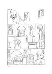  1girl akemi_homura braid comic gakubuchi_aiko glasses greyscale kaname_tomohisa mahou_shoujo_madoka_magica monochrome school_uniform spoilers translated twin_braids 