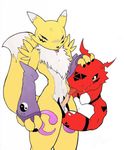  canine couple digimon fellatio fox gay male male_renamon oral oral_sex renamon sex unknown_artist 