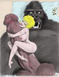  annie_fanny ape balls big_balls big_breasts big_penis blonde_hair breasts duo erection female gorilla green_eyes hair huge_breasts huge_penis human julius_zimmerman king_kong male mammal monkey nipples nude penis penis_riding primate sex size_difference size_play straight titfuck zimmerman 