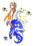  ambiguous_gender cetacean cute cyborg dolphin extvia female marine mermaid mu nu sea_dragon trio vi 