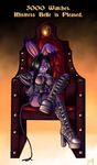  big_breasts black_hair breasts cute domination female female_domination fishnet goth hair lagomorph lapinbeau lingerie looking_at_viewer mistress_belle purple rabbit red_eyes sitting solo stockings throne whip 