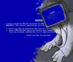  :( blue blue_screen_of_death computer deaki screen tie unknown_species what windows 