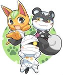  animal_crossing blair_(animal_crossing) blaire cat dog doubutsu_no_mori lucky lucky_(animal_crossing) nintendo squirrel tangy tangy_(animal_crossing) 