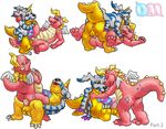  blue_eyes cassie cassie_(dragon_tales) crossover cum cum_in_pussy cum_inside digimon dm_dragon dragon dragon_tales duo female gabumon horn male open_mouth penetration penis pink_body pussy pussy_juice red_eyes scalie sex straight tongue tongue_out vaginal vaginal_penetration wings yellow_body 
