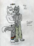  &hearts; 2008 black canine cute gay james_wolf love male matt rainbow white wings wolf 