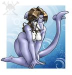  all_fours amiral_aesir breasts cetacean dolphin female marine necklace nude solo 