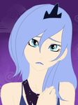  blue_eyes blue_hair crown equine friendship_is_magic hair horse human lipstick my_little_pony pony princess_luna_(mlp) sparkle 