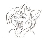  bust canine fangs female fox fur hair human krystal male mammal matt_burt maw nintendo one_eye_closed open_mouth plain_background sharp_teeth star_fox swallowing teeth throat tongue tongue_out video_games vore white_background 