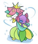  alternate_color bellossom crown flower lilligant nintendo plant pokemon shiny_pokemon smile 