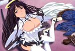  cleavage kanzaki_kaori scan tagme_(artist) thighhighs to_aru_majutsu_no_index wings 