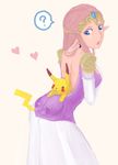  ? blue_eyes brown_hair gen_1_pokemon goma_tonbi long_hair pikachu pointy_ears pokemon pokemon_(creature) princess_zelda super_smash_bros. the_legend_of_zelda the_legend_of_zelda:_twilight_princess 