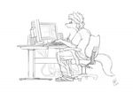 2008 bored canine chair computer drawing fox glasses kptoons male sketch solo tail 
