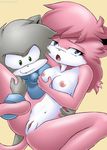  anthro bbmbbf breasts cat duo feline female leo_(vg_cats) male mammal nipples palcomix plain_background pussy vg_cats vgcats white_background 