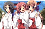  fan hattori_aya japanese_clothes koiiro_soramoyou miko ruchie scan shinohara_sera 