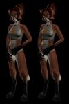  3d canine charon2 cross_eye_stereogram cute eyefuck female fox solo tanya underwear 