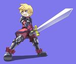  armor blonde_hair blue_eyes knight sword weapon zwei_online 