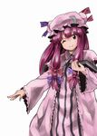  bad_id bad_pixiv_id book boshi_(a-ieba) crescent hat long_hair one_eye_closed patchouli_knowledge pink_eyes purple_hair smile solo touhou 