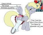  derpy_hooves_(mlp) equine female feral friendship_is_magic hooves horse mammal my_little_pony panties pegasus rule_34 skirt solo underwear unknown_artist wings 