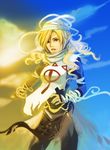  androgynous bandages blonde_hair long_hair pointy_ears red_eyes reverse_trap sheik solo surcoat the_legend_of_zelda the_legend_of_zelda:_ocarina_of_time 