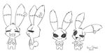  cute darkjak lagomorph piercing rabbit 