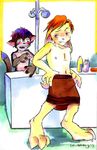  cat feline gay greenmonkey lagomorph male rabbit shower towel 