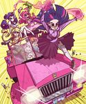  applejack_(mlp) car fluttershy_(mlp) friendship_is_magic gummy_(mlp) humanized magic my_little_pony pinkie_pie_(mlp) rainbow_dash_(mlp) rarity_(mlp) road_rage shotgun twilight_sparkle_(mlp) weapon 